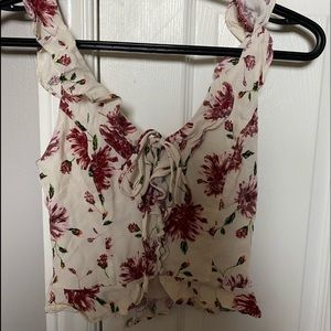 Floral cropped top